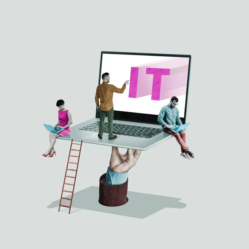 A local community connected through shared internet access